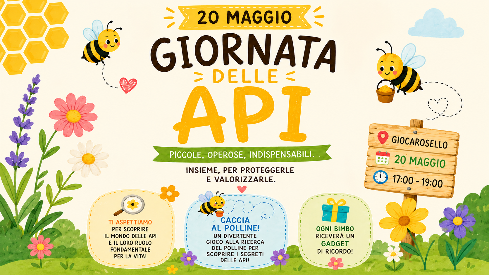 Giornata delle Api a Giocarosello! - Centro Commerciale Carosello