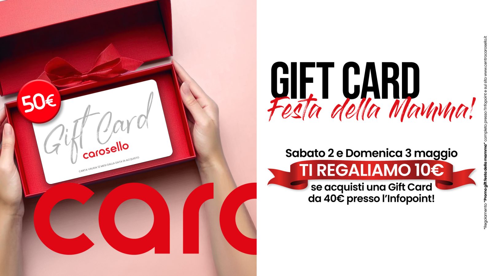 promo gift card festa della mamma